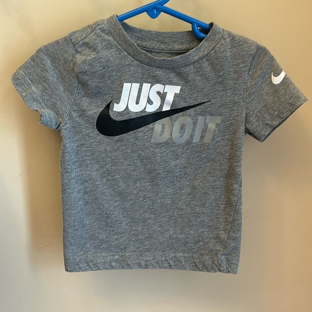 Nike Grey Just Do It Short Sleeve T-Shirt